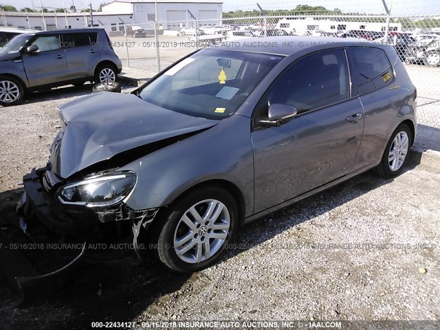 WVWMM7AJXBW327544 - 2011 VOLKSWAGEN GOLF GRAY photo 2