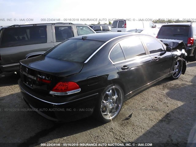 WBAGN63482DR04947 - 2002 BMW 745 LI BLACK photo 4