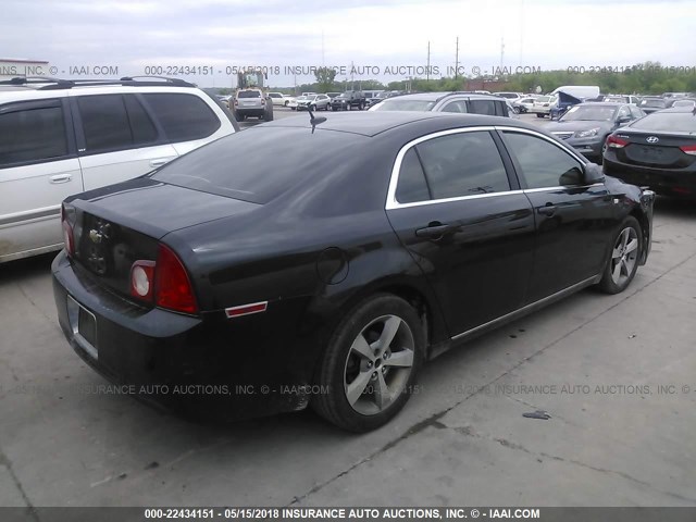 1G1ZH57B58F245754 - 2008 CHEVROLET MALIBU 1LT 黑色 照片 4