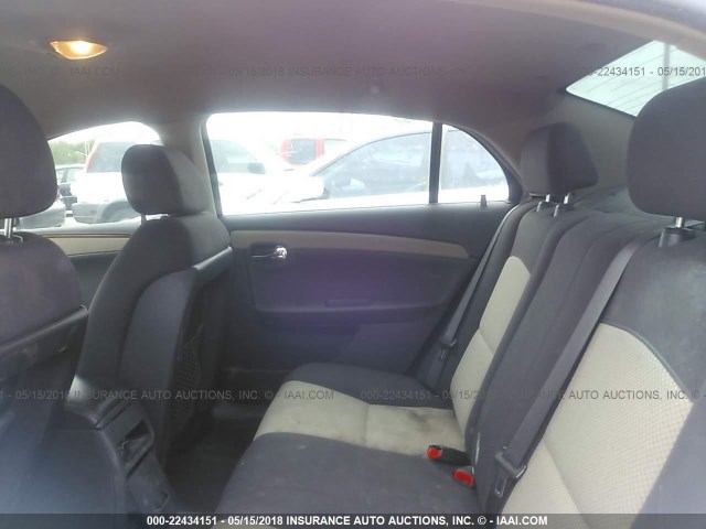 1G1ZH57B58F245754 - 2008 CHEVROLET MALIBU 1LT 黑色 照片 8