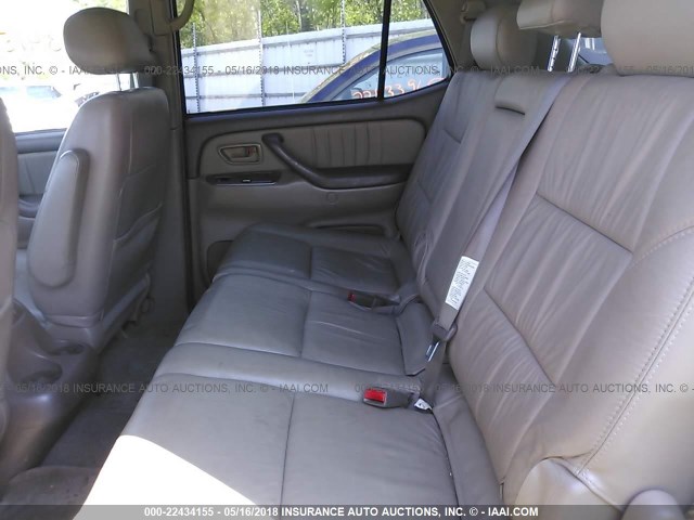 5TDBT48A81S049708 - 2001 TOYOTA SEQUOIA LIMITED GRAY photo 8