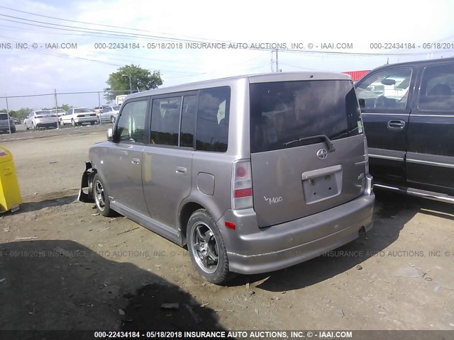 JTLKT324040162223 - 2004 TOYOTA SCION XB GRAY photo 3