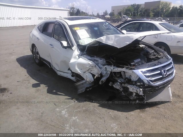 5J6TF1H54EL000715 - 2014 HONDA CROSSTOUR EXL თეთრი ფოტო 1