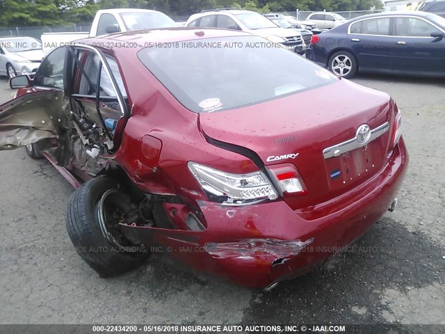 4T1BK3EK0BU124968 - 2011 TOYOTA CAMRY SE/LE/XLE 红色 照片 3
