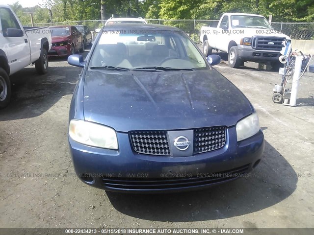 3N1CB51D66L540232 - 2006 NISSAN SENTRA 1.8/1.8S BLUE photo 6