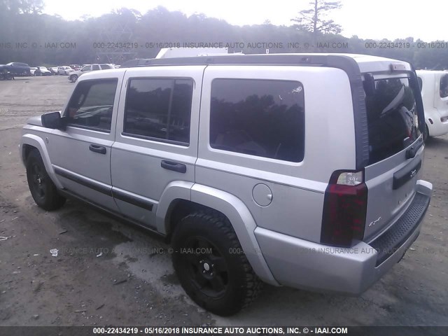1J8HG48K66C134622 - 2006 JEEP COMMANDER GRAY photo 3