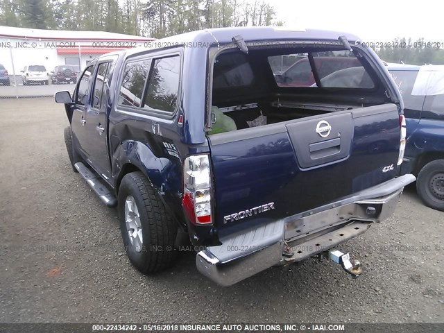 1N6AD07WX7C447184 - 2007 NISSAN FRONTIER CREW CAB LE/SE/OFF ROAD BLUE photo 3