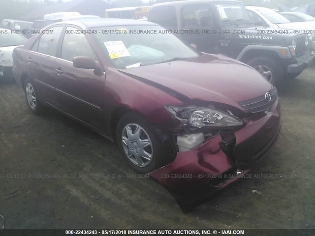 4T1BE30K33U126083 - 2003 TOYOTA CAMRY LE/XLE/SE წითელი ფოტო 1