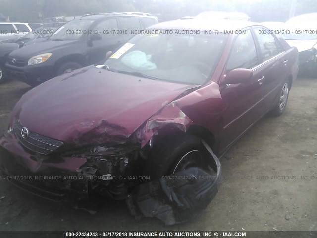 4T1BE30K33U126083 - 2003 TOYOTA CAMRY LE/XLE/SE წითელი ფოტო 2