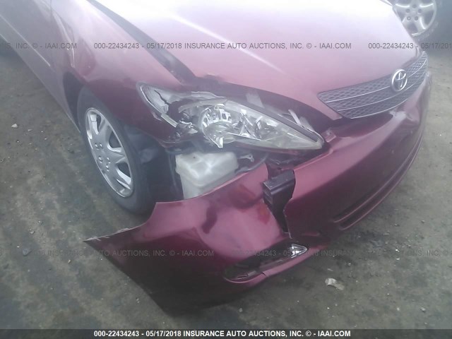 4T1BE30K33U126083 - 2003 TOYOTA CAMRY LE/XLE/SE წითელი ფოტო 6