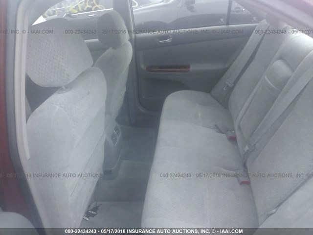 4T1BE30K33U126083 - 2003 TOYOTA CAMRY LE/XLE/SE წითელი ფოტო 8