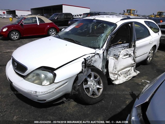 1MEFM58U91G611655 - 2001 MERCURY SABLE GS WHITE photo 2