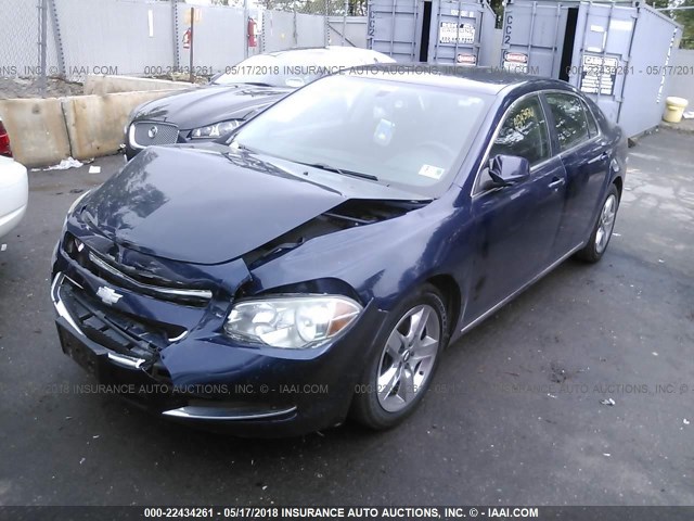 1G1ZC5EB7AF235878 - 2010 CHEVROLET MALIBU 1LT 蓝色 照片 2