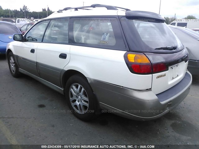 4S3BH675437650368 - 2003 SUBARU LEGACY OUTBACK AWP 奶油色 照片 3