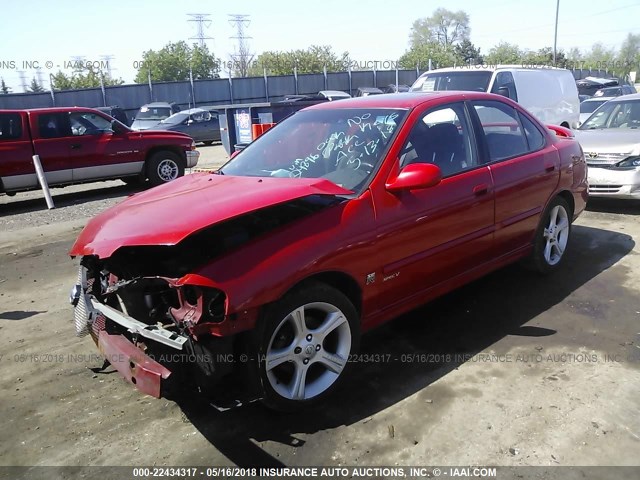 3N1AB51D83L724896 - 2003 NISSAN SENTRA SE-R SPEC V RED photo 2