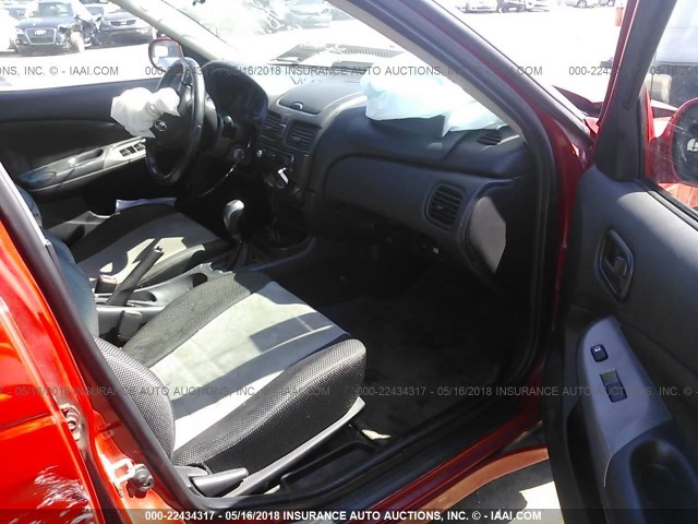 3N1AB51D83L724896 - 2003 NISSAN SENTRA SE-R SPEC V RED photo 5