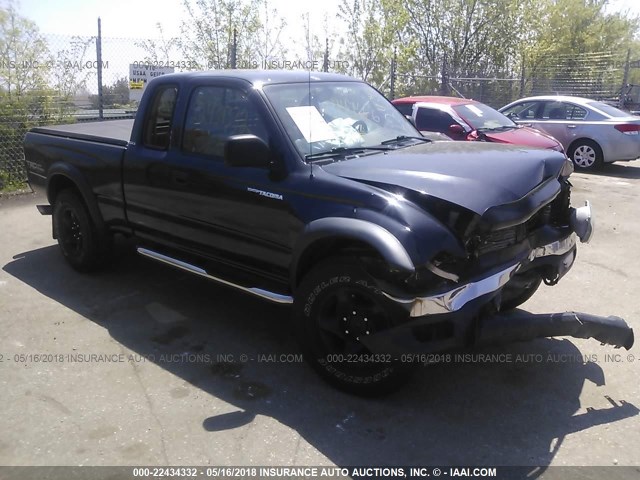 5TEWN72N73Z198299 - 2003 TOYOTA TACOMA XTRACAB BLACK photo 1