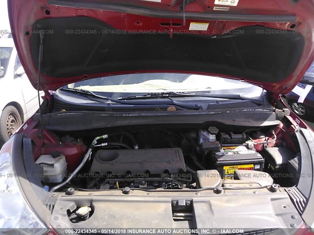 KM8JU3AC4CU364160 - 2012 HYUNDAI TUCSON GLS/LIMITED 红色 照片 10