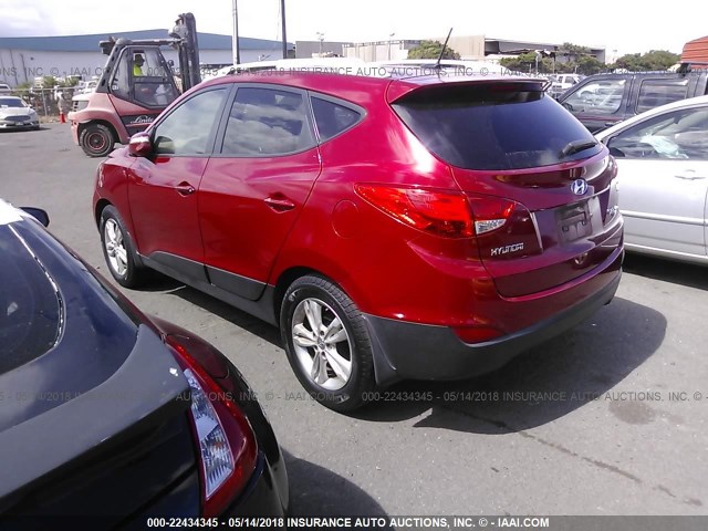 KM8JU3AC4CU364160 - 2012 HYUNDAI TUCSON GLS/LIMITED RED photo 3