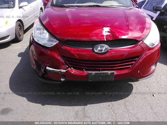 KM8JU3AC4CU364160 - 2012 HYUNDAI TUCSON GLS/LIMITED RED photo 6