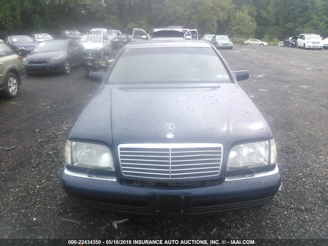 WDBGA33E8SA216419 - 1995 MERCEDES-BENZ S 320 BLUE photo 6