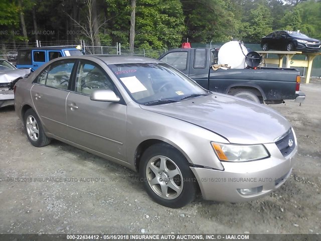 5NPEU46C06H109718 - 2006 HYUNDAI SONATA GLS/LX GOLD photo 1