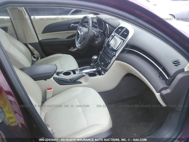 1G11C5SL6FF312225 - 2015 CHEVROLET MALIBU 1LT 勃艮第红 照片 5