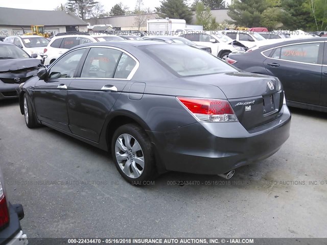 1HGCP3F88AA019707 - 2010 HONDA ACCORD EXL GRAY photo 3