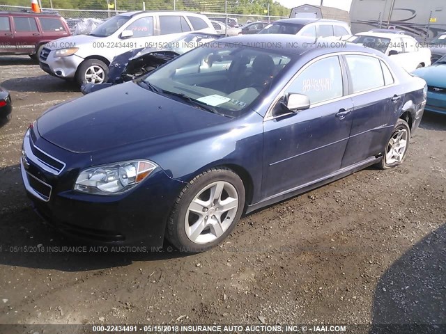 1G1ZB5E18BF312091 - 2011 CHEVROLET MALIBU LS Dark Blue photo 2