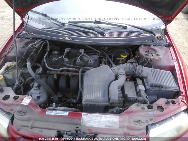 1P3EJ46C7WN199569 - 1998 PLYMOUTH BREEZE EXPRESSO RED photo 10