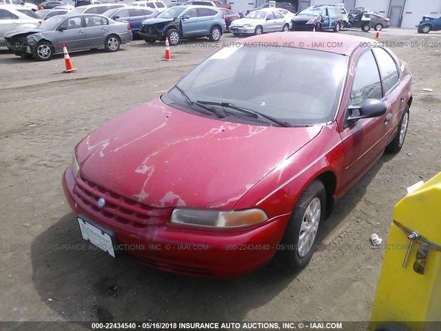 1P3EJ46C7WN199569 - 1998 PLYMOUTH BREEZE EXPRESSO RED photo 2