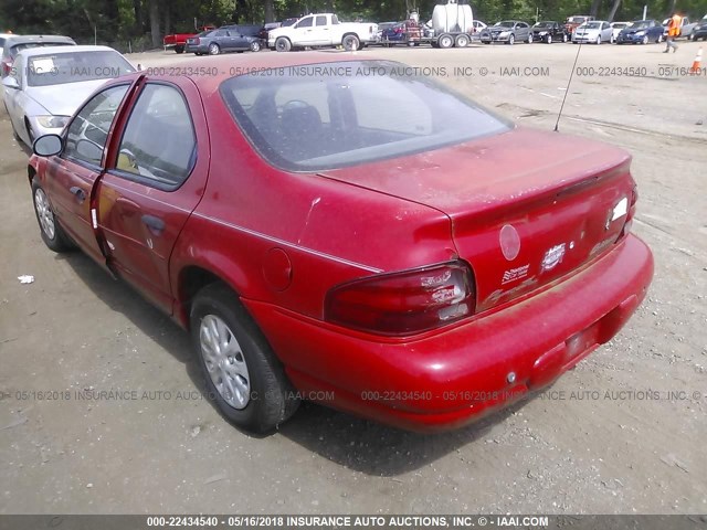 1P3EJ46C7WN199569 - 1998 PLYMOUTH BREEZE EXPRESSO RED photo 3