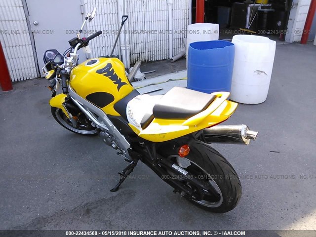 JS1VP53A142101278 - 2004 SUZUKI SV650 YELLOW photo 3