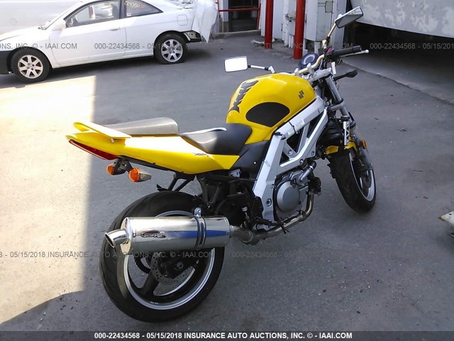 JS1VP53A142101278 - 2004 SUZUKI SV650 YELLOW photo 4