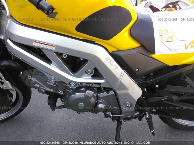 JS1VP53A142101278 - 2004 SUZUKI SV650 YELLOW photo 9