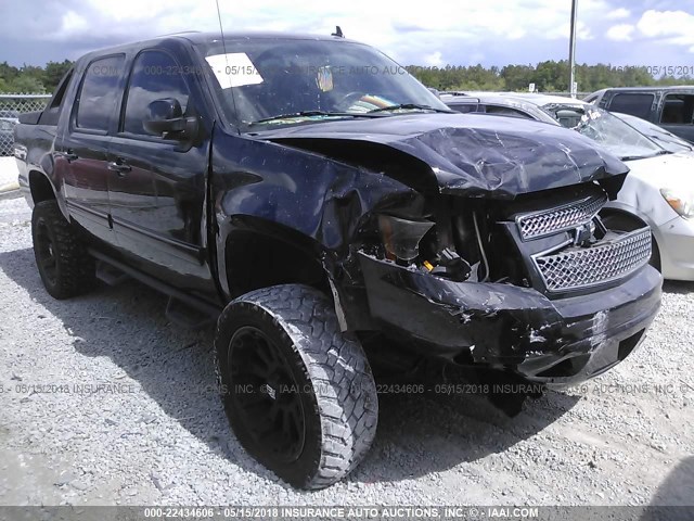 3GNNCFE08AG273328 - 2010 CHEVROLET AVALANCHE LT BLACK photo 1