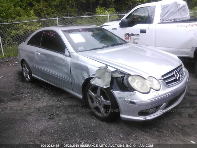 WDBTJ75J25F125170 - 2005 MERCEDES-BENZ CLK 500 SILVER photo 1