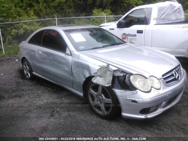 WDBTJ75J25F125170 - 2005 MERCEDES-BENZ CLK 500 SILVER photo 6