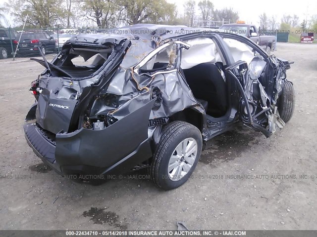 4S4BSAFC1J3273471 - 2018 SUBARU OUTBACK 2.5I PREMIUM GRAY photo 4