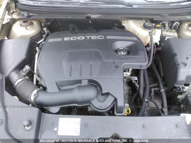 1G1ZG57B58F165812 - 2008 CHEVROLET MALIBU LS ოქროსფერი ფოტო 10