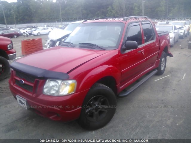 1FMZU67K75UA23177 - 2005 FORD EXPLORER SPORT TR  RED photo 2