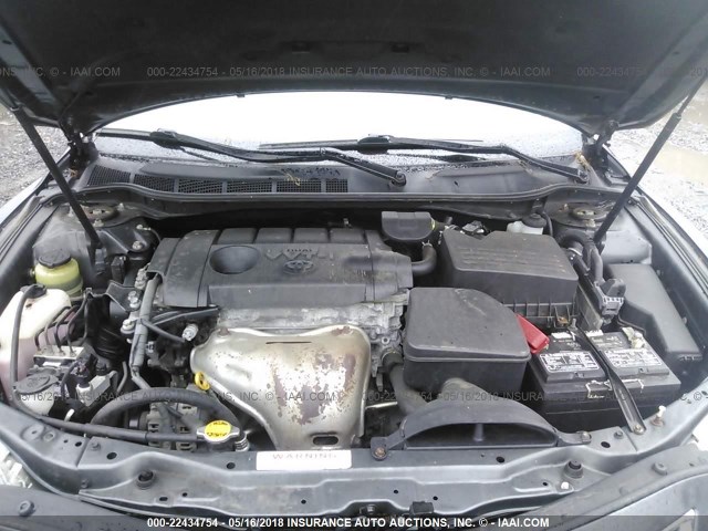 4T1BF3EKXBU154628 - 2011 TOYOTA CAMRY SE/LE/XLE GRAY photo 10