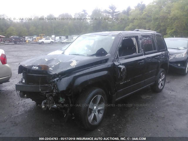 1C4NJRFB1GD580944 - 2016 JEEP PATRIOT LATITUDE BLACK photo 2