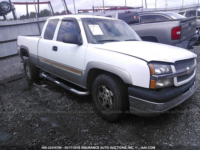 2GCEK19T431206739 - 2003 CHEVROLET SILVERADO K1500 WHITE photo 1