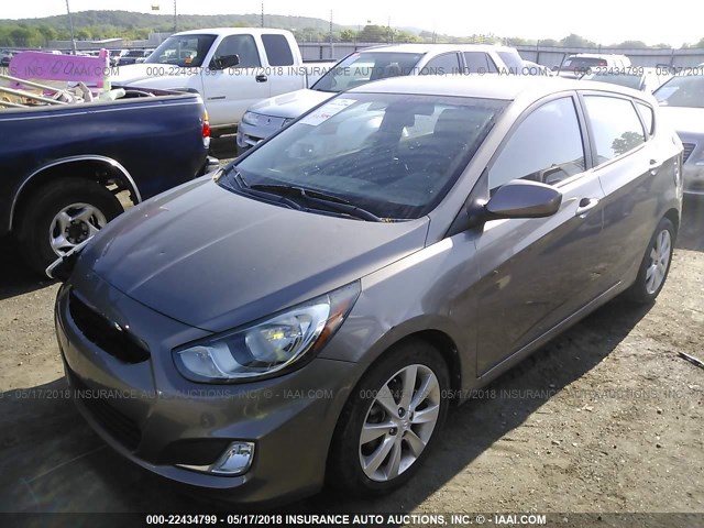 KMHCU5AE4CU041491 - 2012 HYUNDAI ACCENT GLS/GS/SE GOLD photo 2