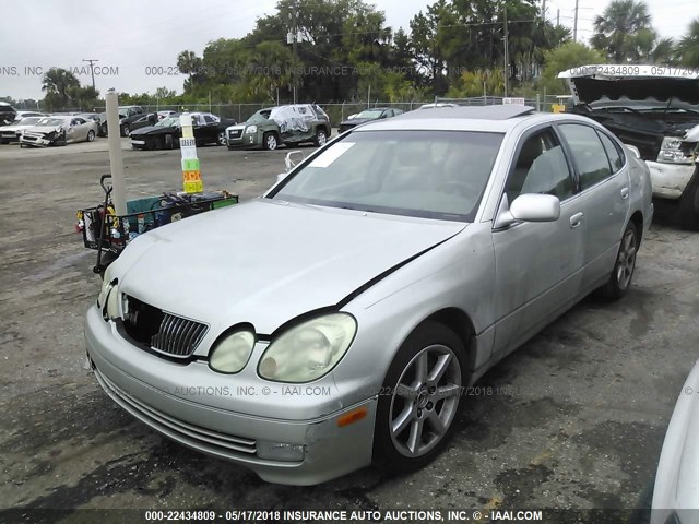 JT8BL69S930012996 - 2003 LEXUS GS 430 SILVER photo 2