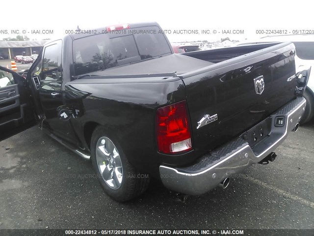 1C6RR7LM4HS880650 - 2017 RAM 1500 SLT BLACK photo 3