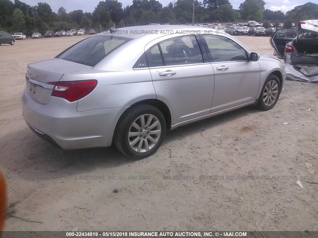 1C3BC1FB9BN527639 - 2011 CHRYSLER 200 TOURING SILVER photo 4