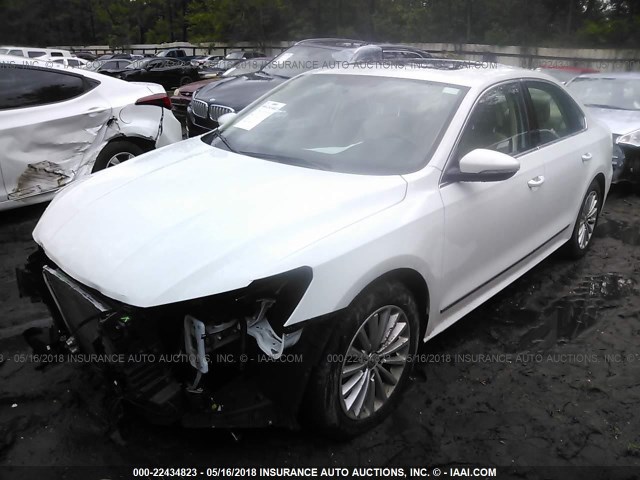 1VWBS7A36GC063758 - 2016 VOLKSWAGEN PASSAT SE WHITE photo 2