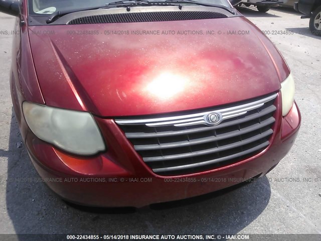 2A4GP44R37R100193 - 2007 CHRYSLER TOWN & COUNTRY LX RED photo 6